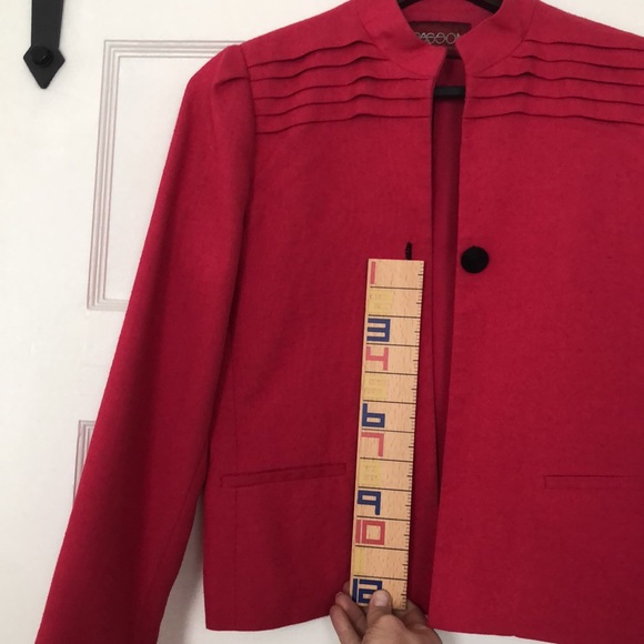 Vintage Fuchsia Pink very chic Blazer (Fits 6) - Picture 9 of 9